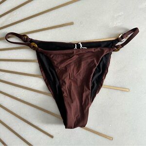 NEW Rhythm brown bikini bottoms size small